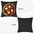 thumbnail image 6 of Set of 2 18x18in Throw Pillow Covers with Vibrant Vegetable Design on Lettuce Perfect for Couch Bed or Car Decor, 6 of 8