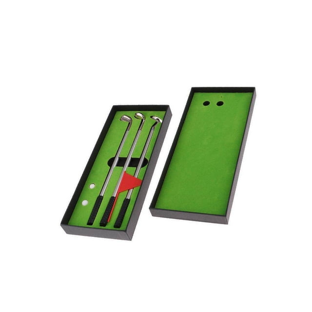 tredstone Golf Pen Set Mini Desktop Golf Game Putting Green Flag Ballpoint Pens Red