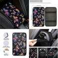 thumbnail image 4 of COEQINE Comfy Automotive Car Seat Covers Set Steering Wheel Cover Gear Shift Knob Cover Hand Brake Cover Seat and 2Pcs Seat Belt Pad Vehicle Console Armrest Cover Cup Coasters Aesthetic Butterfly, 4 of 4