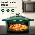 thumbnail image 5 of Sophia & William 7 Pieces Enameled Cast Iron Nonstick Cookware Set, Emerald, 5 of 8