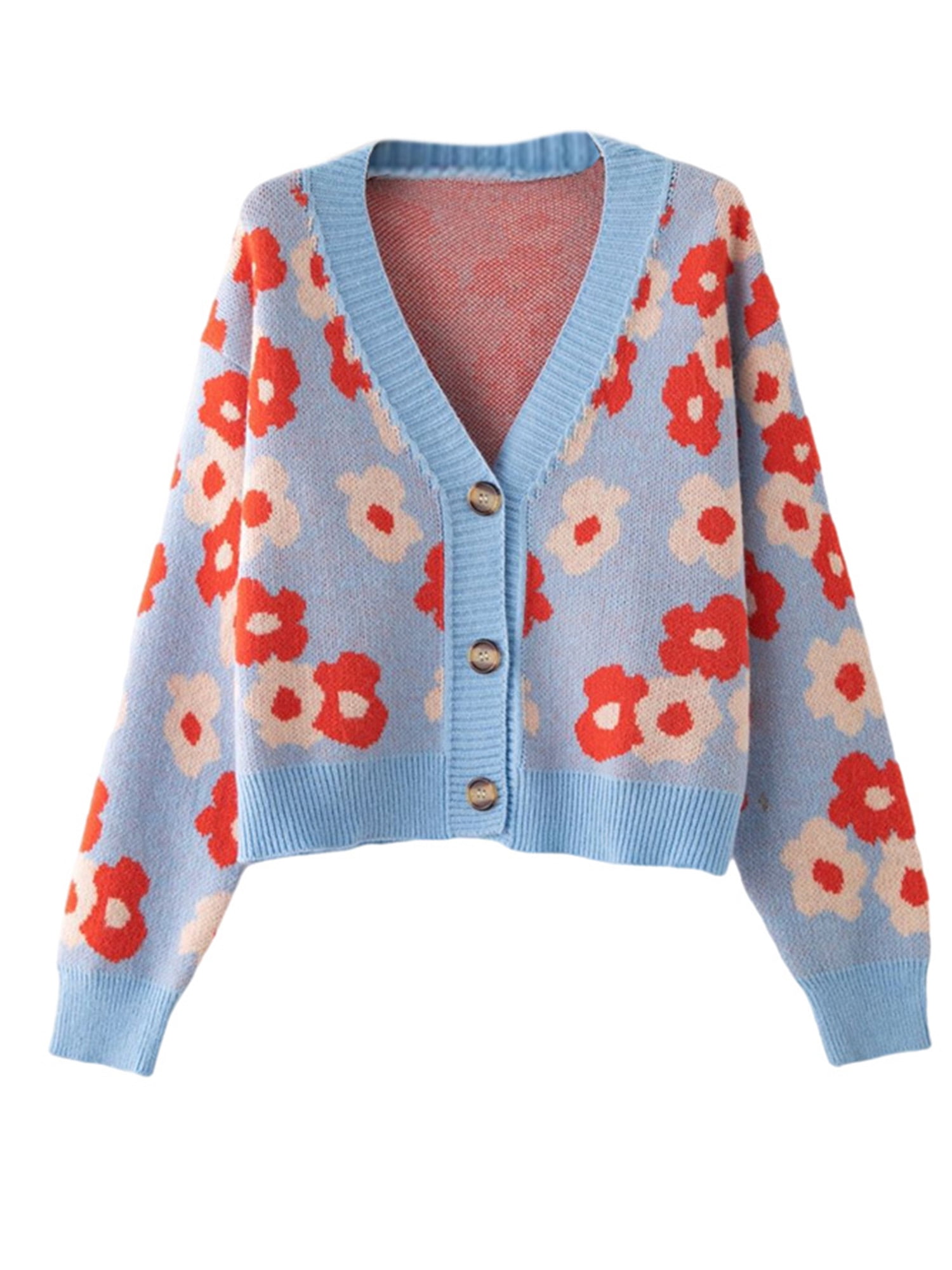 flower long cardigan