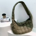 thumbnail image 3 of Bolso de mano informal coreano para mujer, bolso de mano de diseñador de lujo, bolso de hombro de gran capacidad cuadrado con bordado de poliéster, novedad de 2024, 3 of 5