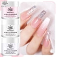 thumbnail image 2 of BORN PRETTY 30ml/10ml polvo acrílico para tallado de uñas, extensión de punta de polímero, rosa francés, blanco, adhesivo transparente, diamantes de imitación para decoración de uñas Tan Jianjun unisex, 2 of 2