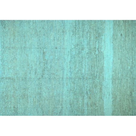 Ahgly Company Indoor Rectangle Abstract Light Blue Contemporary Area Rugs, 5' x 7'