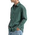 thumbnail image 4 of Mens Business Casual Seersucker Stripe Soft Dress Shirts Long Sleeve Lapel Collar Office and Outings Lightweight Fall Top XL, 4 of 6