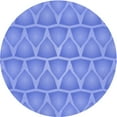 thumbnail image 1 of Ahgly Company Machine Washable Indoor Round Transitional Blue Ribbon Blue Area Rugs, 5' Round, 1 of 7