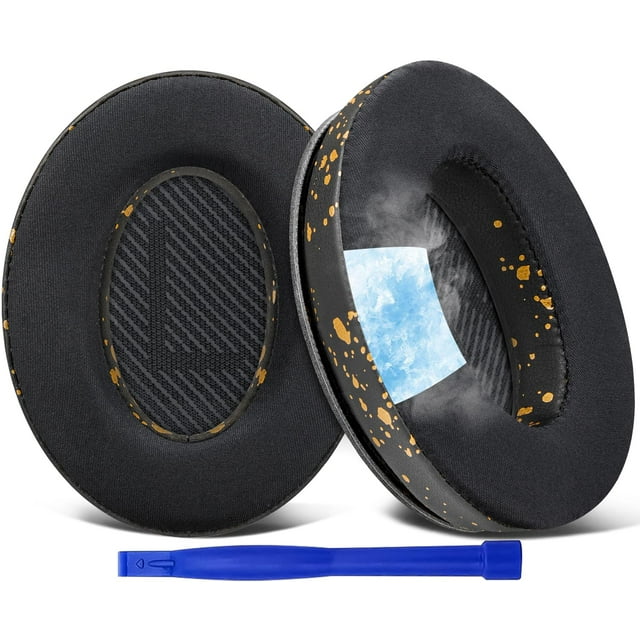 Almohadillas para auriculares SoloWit QC35, gel refrescante con seda helada