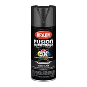 Krylon Fusion All-In-One, Gloss, Black, 12 oz