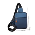 thumbnail image 2 of Versatile Sports Crossbody Chest Bag, Compact Travel Leisure Bag with Multiple Pockets, Lightweight Design for Gym & Hiking, Breathable Material, for Active Lifestyles and Errands, 8*6*1in, Blue, 2 of 6