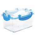 thumbnail image 1 of Caja transparente mini cajas de almacenamiento para aperitivos de frutas organizador de la oficina del hogar, azul cielo Feliz Sencillez, 1 of 5