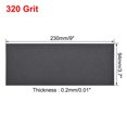thumbnail image 3 of Uxcell 320 Grits Waterproof Sandpaper Wet Dry Sand Paper Silicone Grey 5 pcs, 3 of 5