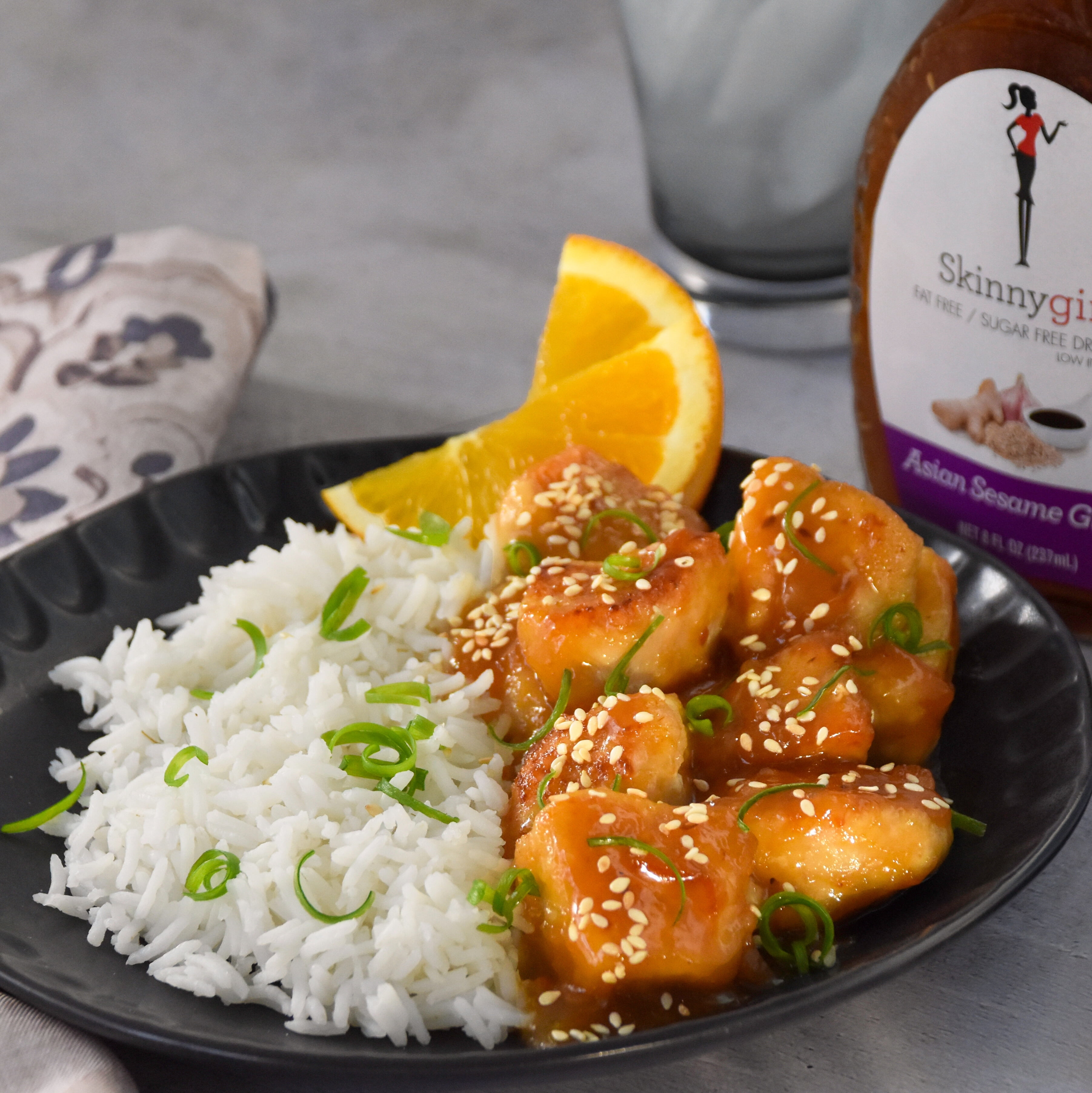 (3 pack) Skinnygirl, Fat-Free, Sugar-Free Asian Sesame Ginger Salad Dressing, 8 fl oz
