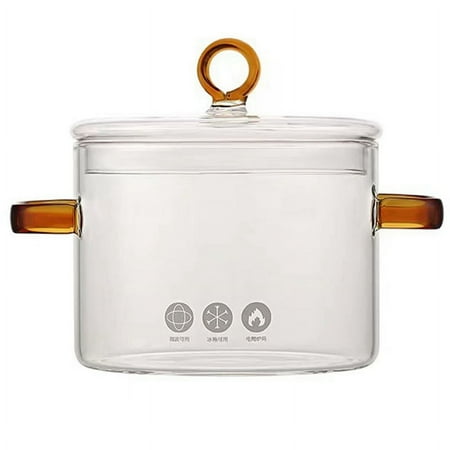 

Glass Instant Noodle Pot Oven Pans Sauce Pan Stainless Steel Sauce Pan with Lid Soup Pot