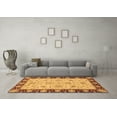 thumbnail image 3 of Ahgly Company Indoor Square Abstract Brown Modern Area Rugs, 5' Square, 3 of 4