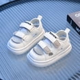 thumbnail image 2 of LTTVQM Wide Toe Box Shoes Toddler Mesh Breathable Comfort Platform Barefoot Shoe with Double Snap Non-Slip Indoor Outdoor Walking Sandals White 9 Toddlerr, 2 of 4