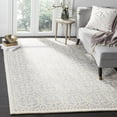 thumbnail image 3 of SAFAVIEH Cambridge Leslie Geometric Wool Area Rug, Silver/Ivory, 5' x 8', 3 of 3