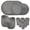 24pcs Dark Grey Wheat Straw Plates and Bowls Cups, variant on Ei 24grey Wheat Stdinnerware Set Of 6 Reuasble Unbreakable Dinner Plates And Sets For Camping Picninc Family