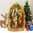 thumbnail image 2 of Christmas Nativity Ornament Religious Holy Family Festival Decorations Resin Crafts, 2 of 6