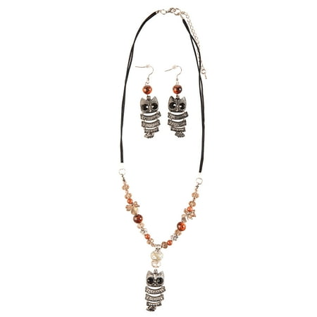 Hoot Owl Necklace Set