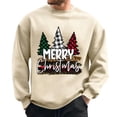 thumbnail image 2 of Entyinea Sweatshirt for Men Casual Long Sleeve Crew Neck Christmas Sweatshirt,Khaki 3XL, 2 of 3