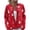 Red, variant on Women's Christmas Print Knit Cardigan, Fun and Festive Holiday Sweater for Fall and Winter, Long Sleeve Pullover with Seasonal Designs,Beige L