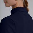 thumbnail image 5 of Wyobmus Womens Oversized Shirt Solid Fleece Long Sleeve Pullover Winter Warm Base Layer Blouse Tops A-Navy, 5 of 8
