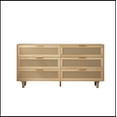thumbnail image 3 of 59.06"6-Drawers Rattan Storage Cabinet Rattan Drawer,for Bedroom,Living Room, Natural, 3 of 8