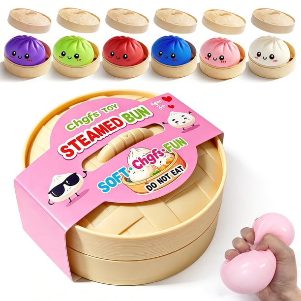 Pelota antiestrés Squishy Chgfs tipo dumpling de 8,6 cm