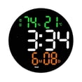 thumbnail image 3 of pitrice Wall Clock USB Powered Clock Digital Clock for Living Room Mixed Light, 3 of 8