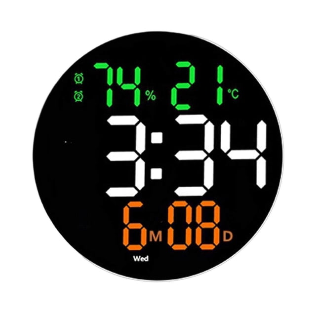 Xingzhi Wall Clock USB Powered Clock Digital Clock for Living Room Mixed Light