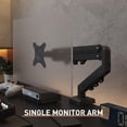 thumbnail image 2 of Support de Montage pour Moniteur d'Ordinateur Simple s'Adapte jusqu'à 32 Pouces, Bras de Moniteur à Ressort Mécanique avec Rotation à 360° et Inclinaison de -25° à 90°, VESA 75x75 et 100x100 mm, 2 of 7