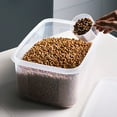 thumbnail image 4 of FONDOTIN White Plastic Pet Food Container with Seal Lid and Transparent Design for Food Storage, 4 of 6