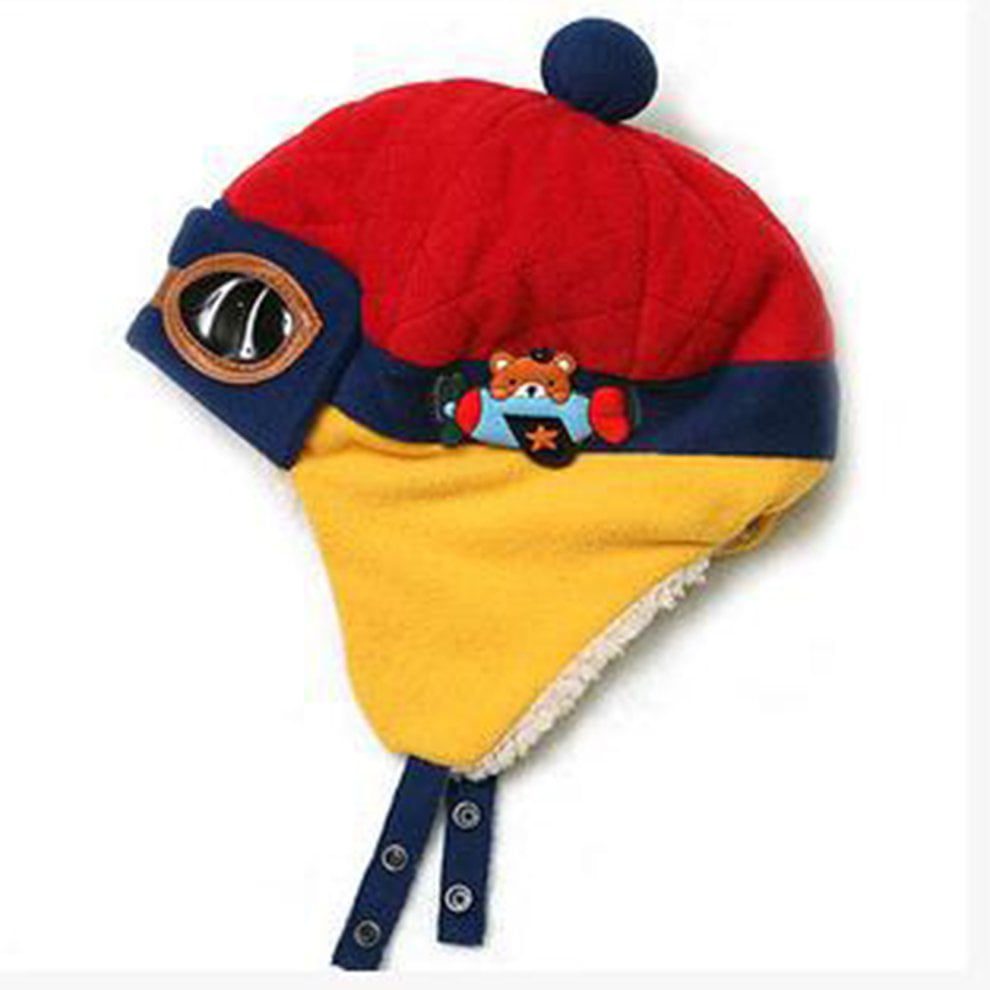 Baby Hat Winter Plain Hat Warm Pilot 