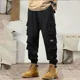 thumbnail image 3 of Pantalones cargo multibolsillos de color caqui para hombre, ropa de trabajo, otoño, pantalones para hombre, multibolsillos, talla grande, novedad, estilo coreano emo, holgados, moda, 3 of 4