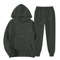 thumbnail image 7 of Hearthz Mens Sweat Suits 2 Piece Set Winter Fleece Hoodies and Cargo Sweatpants Set Drawstring Elastic Waisted Straight Leg Sweatsuits Men with Kangaroo Pocket, 7 of 7