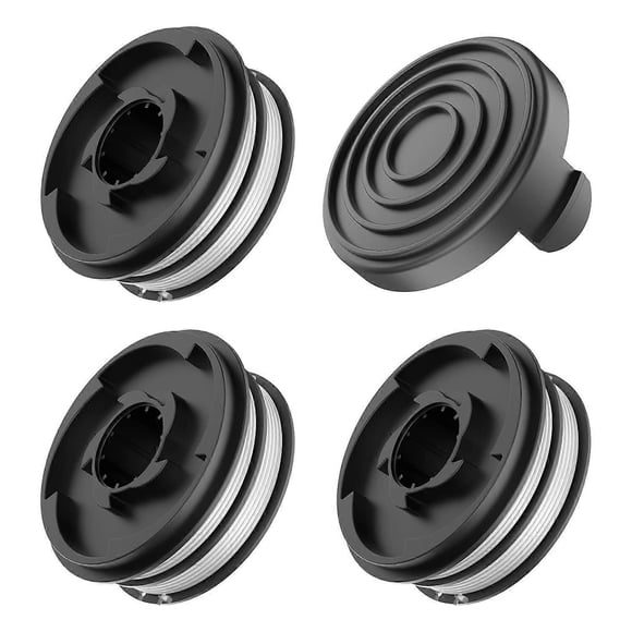 T9t For Einhell RTV 400 RTV 550 RTV 550 1 Lawn Mower Replacement U9p 3 Spool + 1 Cap, 3405685 TLE-02