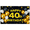 1A, variant on Glamorous Happy 40th Birthday Banner with Gold Star Elements and Balloon Decors Party Backdrop for Photography Props Birthday Party Decoration Supplies