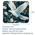thumbnail image 5 of Peace Dove Square Desk Mat, 8.3x9.8 Inch, Non-Slip Rubber Bottom, Printed, Suitable for Office and Gaming - Gaming Mousepad and Mouse Pad, 5 of 6