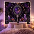 thumbnail image 2 of Around Ornate Hand With Mirror, Mystical Fantasy for Space Lovers, Galaxy Room Decor Statement Accent, Halloween Gift, Tapestry Wall Hanging for Bedroom and Dorm, 2 of 7