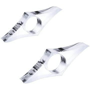 2 Pcs Thumb Book Page Holder Ring, 2 Different Size Acrylic Clear Spreader Holder Ring for Hold Book Page, School