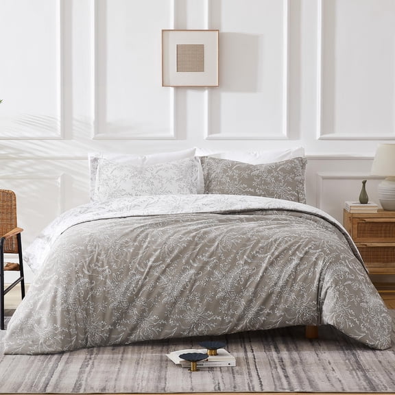 Winter Brush Print Ultra-Soft & Supreme Quality Reversible Comforter Set