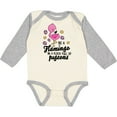 thumbnail image 3 of Inktastic Be a Flamingo in a Flock of Pigeons with Flowers Girls Long Sleeve Baby Bodysuit, 3 of 5