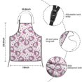 thumbnail image 3 of Pink Cartoon Unicorn Heart Flower Pattern Kids Aprons for Girls and Boys,Adjustable Neck Strap Toddler Aprons for Kids Cooking Baking, 3 of 6