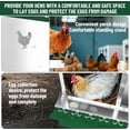 thumbnail image 5 of EastVita Chicken Nesting Box 6 Compartments Laying Boxes, Metal Chicken Egg Laying Box with Rollout Egg Collection, Large Vented Holes Chicken Coop for Chickens, Hens (Green), 5 of 5