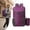 B, variant on Portable Foldable Backpack, Skateboard Backpack, Folding Mountaineering Bag, Travel Hiking Backpack, Ultralight Outdoor Cycling Rucksack with Bonus Drawstring Storage Pouch for Travel, Purple