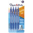 thumbnail image 1 of Paper Mate Profile Gel Pens, Medium Point (0.7 mm), Retractable, Blue Ink, 4 Count, 1 of 6