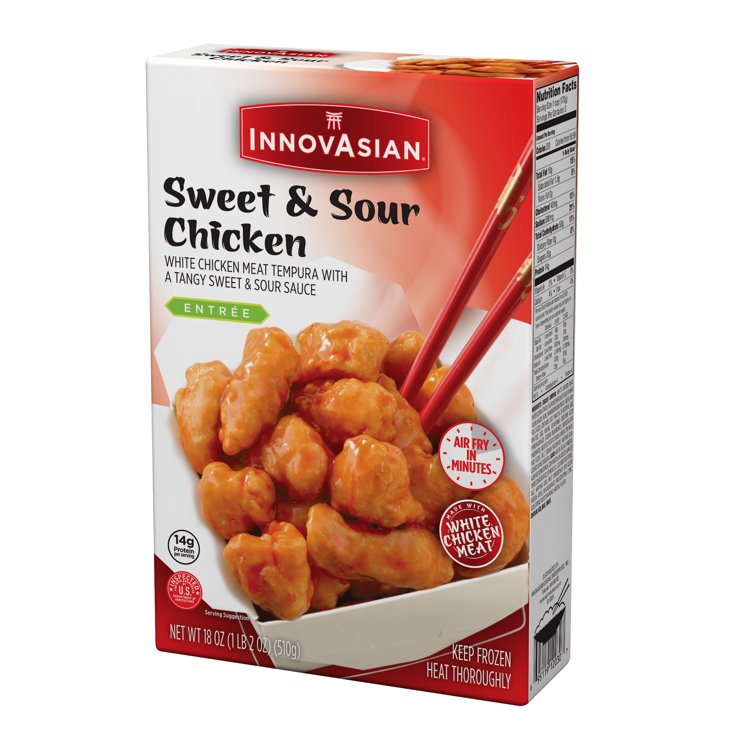InnovAsian Sweet & Sour Chicken, 18 oz (Frozen Meal)