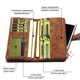 thumbnail image 4 of Cartera con cremallera, cartera retro de PU para mujer, larga, plegable, bolso para mujer, confiabilidad excepcional, 4 of 7