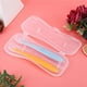 thumbnail image 5 of Cuchara de entrenamiento de silicona portátil de punta suave de tamaño perfecto cucharas de alimentación para bebés 2 piezas de regalo para bebés ANGGREK Otros, 5 of 8