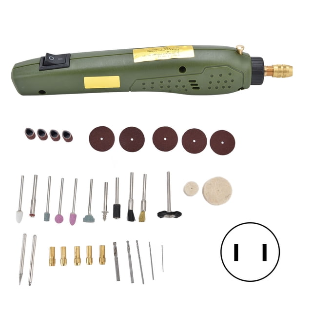 Taladro de joyería, 35 piezas Mini taladro bajo Mini herramienta de grabado de taladro probado profesionalmente NikouMX herramienta